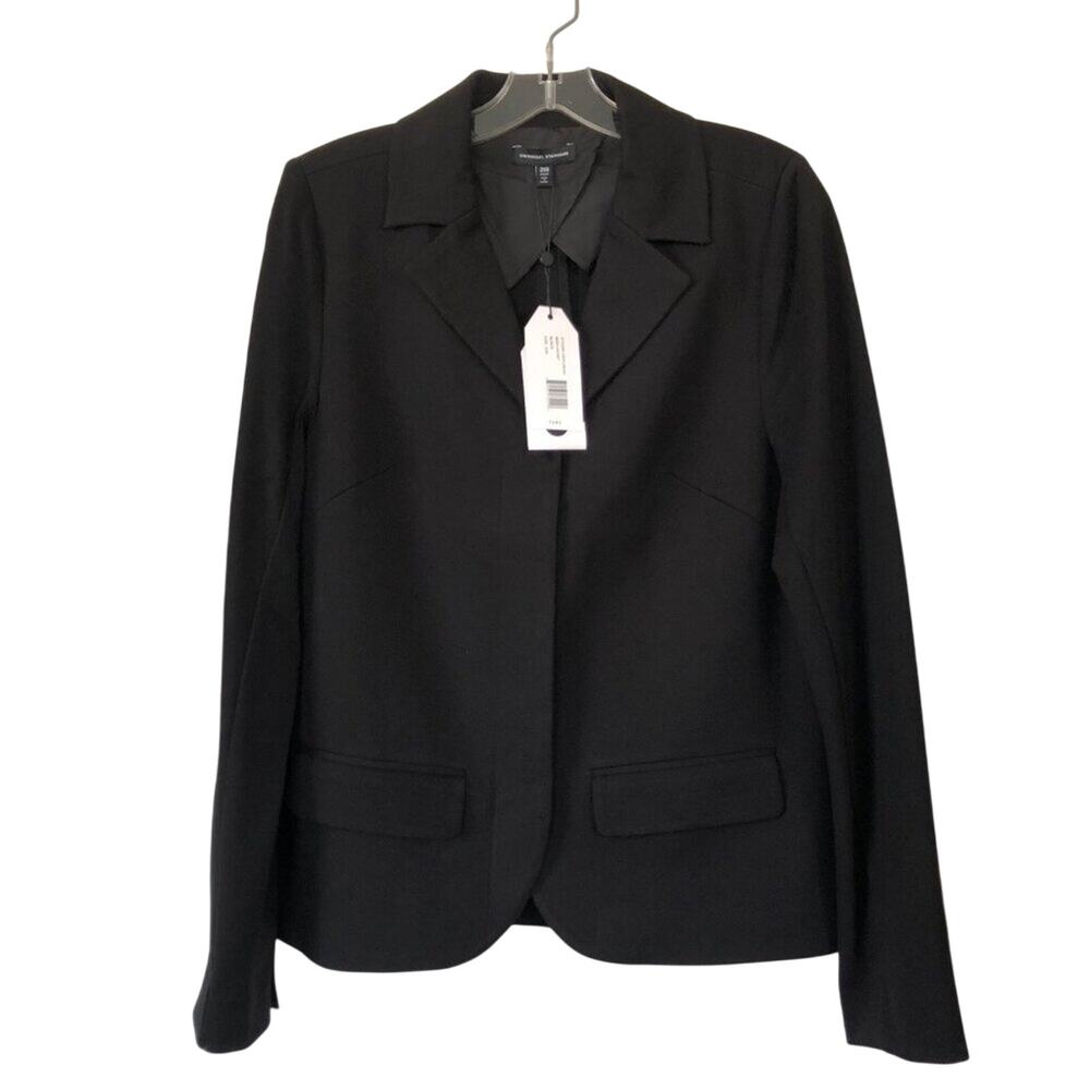 Universal Standard Desk-to-Dinner Ponte Blazer Jacket Black NWT Size 2X/8